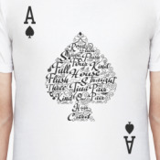 <b>Мужские футболки</b> | Классические | Туз <b>Пик</b>. | Printdirect.